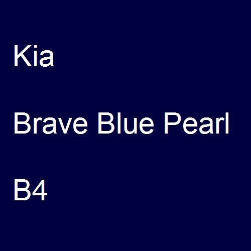 Kia, Brave Blue Pearl, B4.